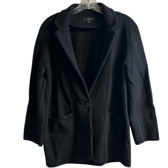 J. Crew merino wool and cotton blend sweater blazer - Picture 3 of 8